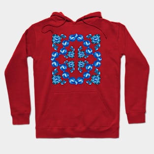 Blue ornament Hoodie